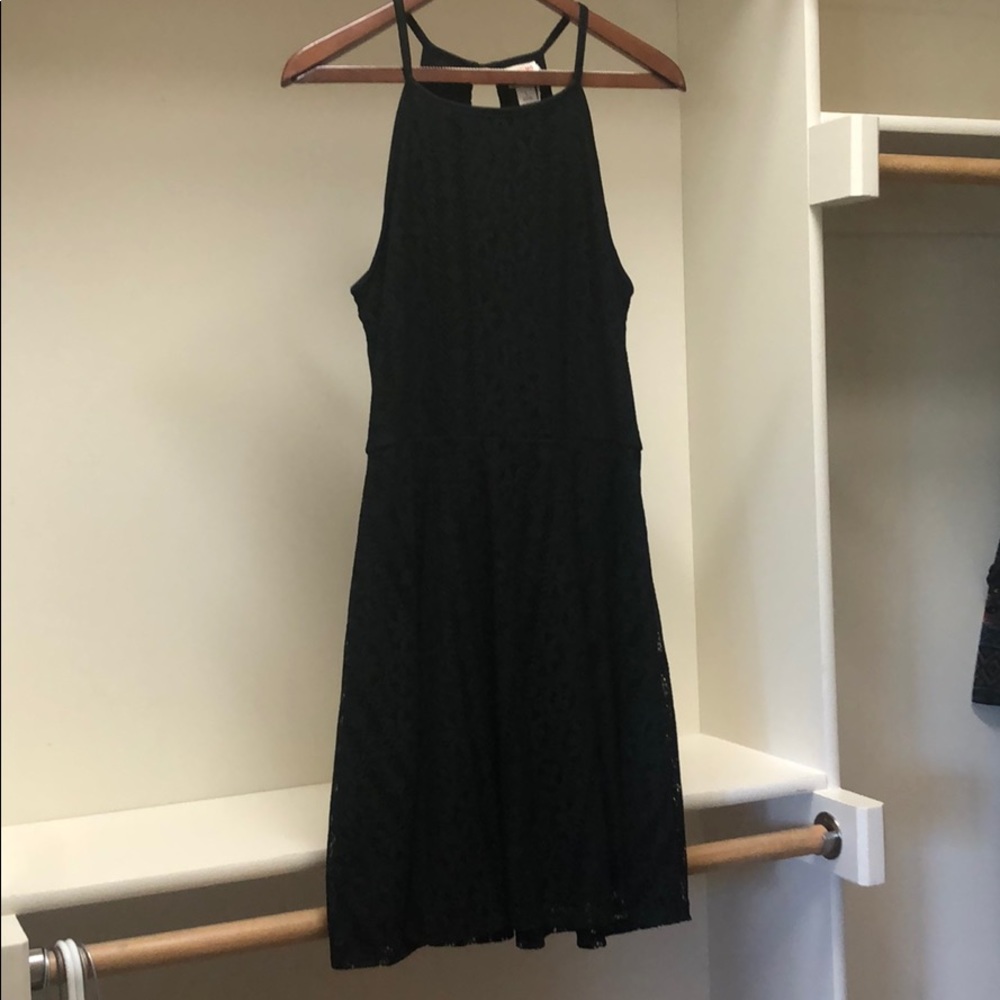 Black lace dress